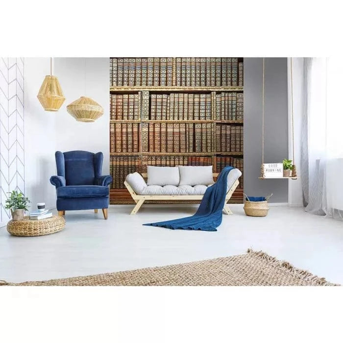 225x250 cm - Fototapetes ar grāmatām - Grāmatu plaukti D-ART