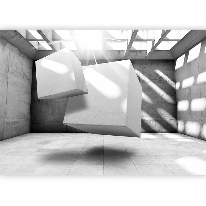 3D fototapetes ar perspektīvu - Dejošie kubi, 97032 Tapetenshop.lv