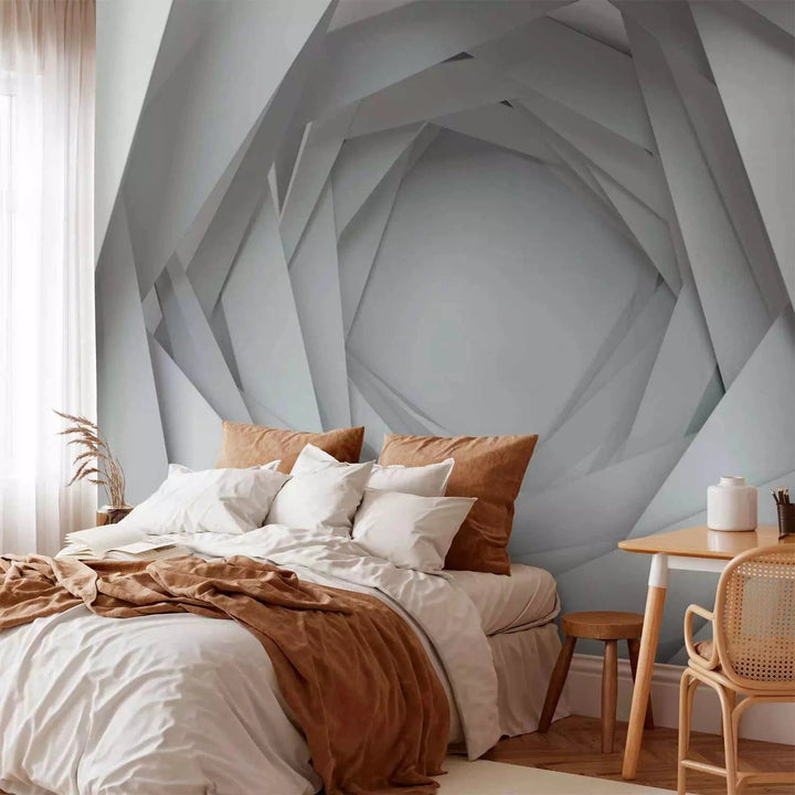 3D fototapetes ar perspektīvu - futūristisks koridors ar 3D efektu, 94285 Tapetenshop.lv