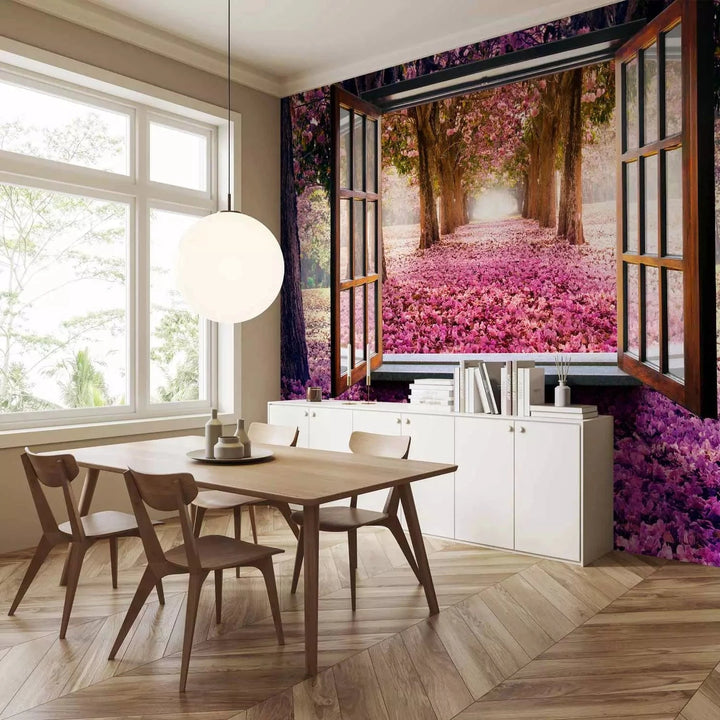 3D fototapetes ar perspektīvu - Maģiskais logs, 97319 Tapetenshop.lv