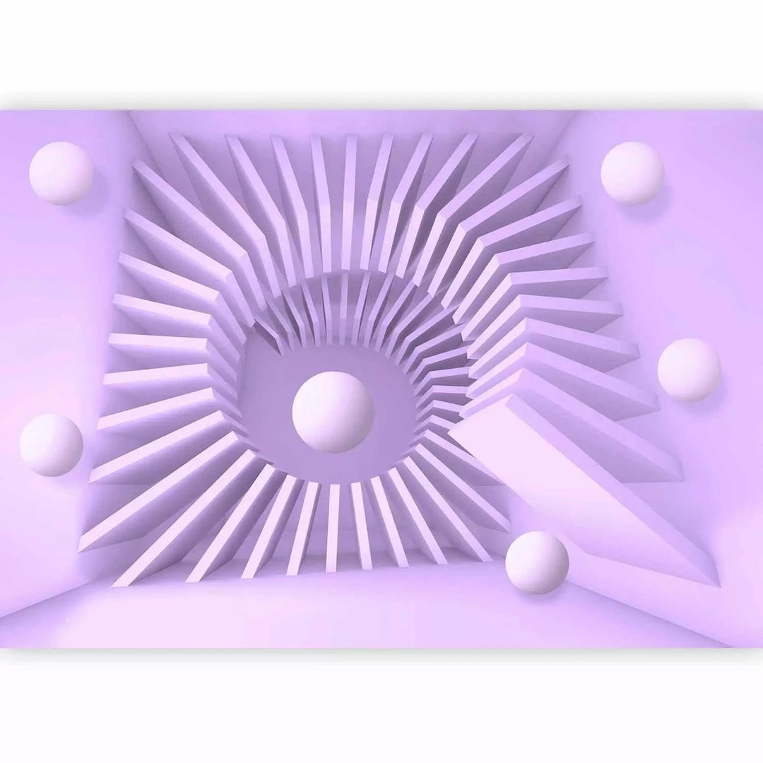 3D fototapetes ar perspektīvu - Violets labirints, 97061 Tapetenshop.lv
