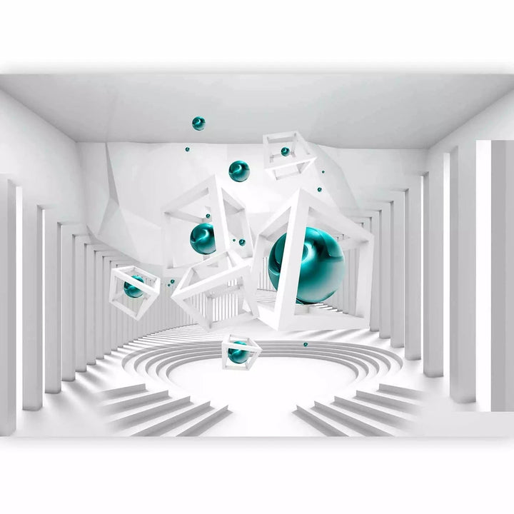 3D fototapetes - Moderns koridors, modernas, pelēkas Tapetenshop.lv