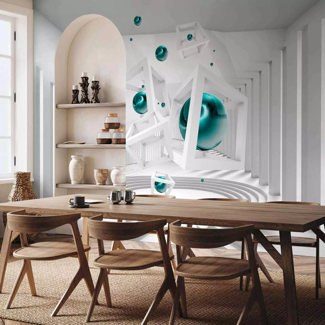 3D fototapetes - Moderns koridors, modernas, pelēkas Tapetenshop.lv