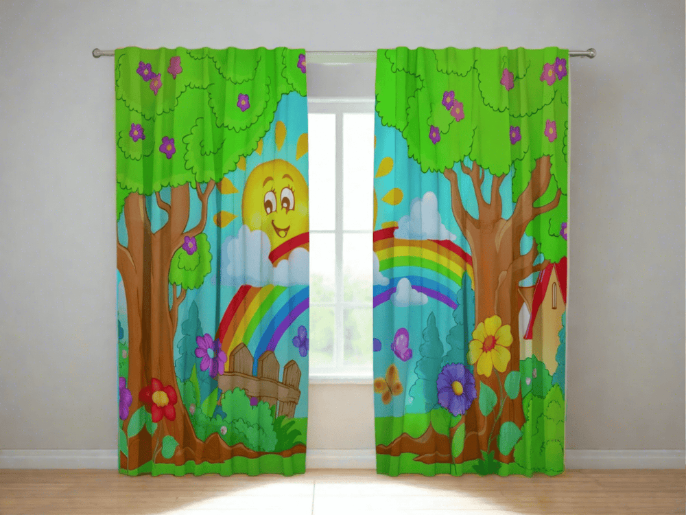 Bērnu dienas un nakts aizkari - jautrai bērnu istabai - košas krāsās Tapetenshop.lv