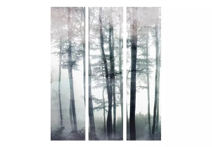 Aizslietnis - Miglains mežs - zaļos toņos, 138108: 135x172 cm ART