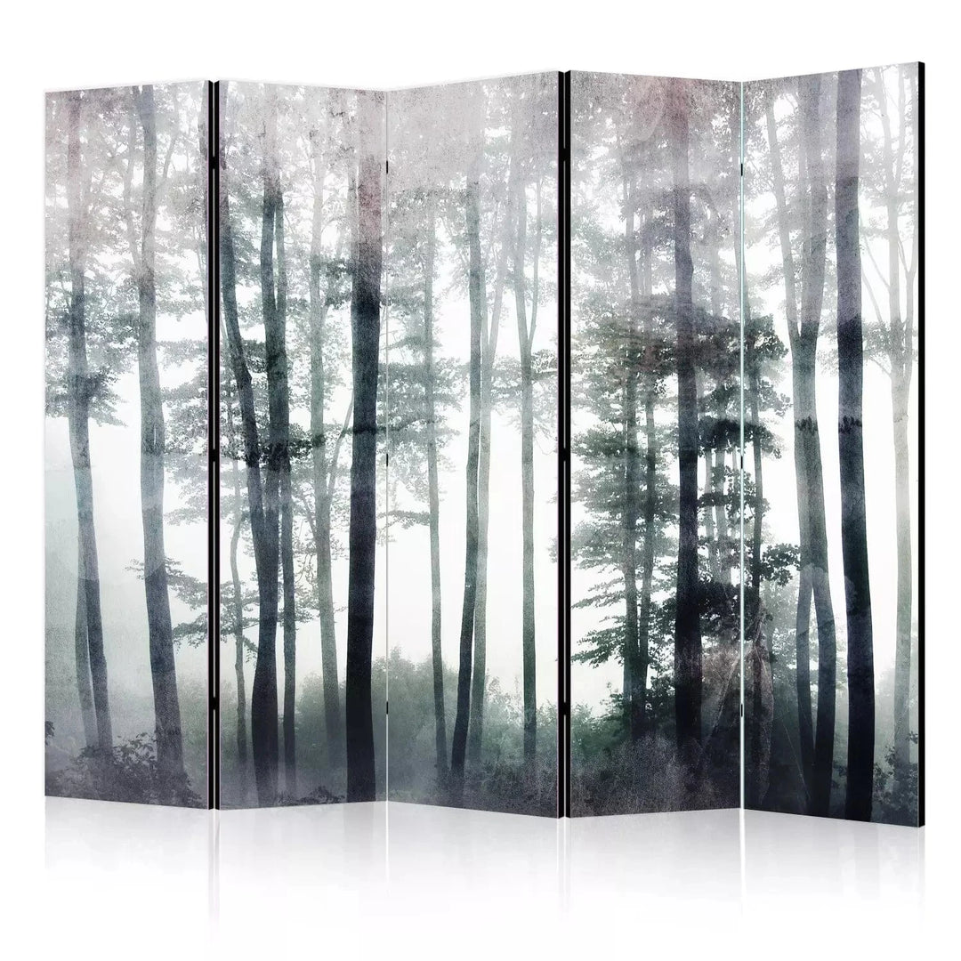 Aizslietnis - Miglains mežs - daba zaļos toņos: 225x172 cm ART