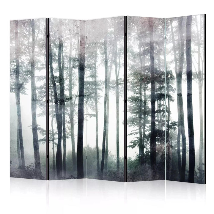 Aizslietnis - Miglains mežs - daba zaļos toņos: 225x172 cm ART