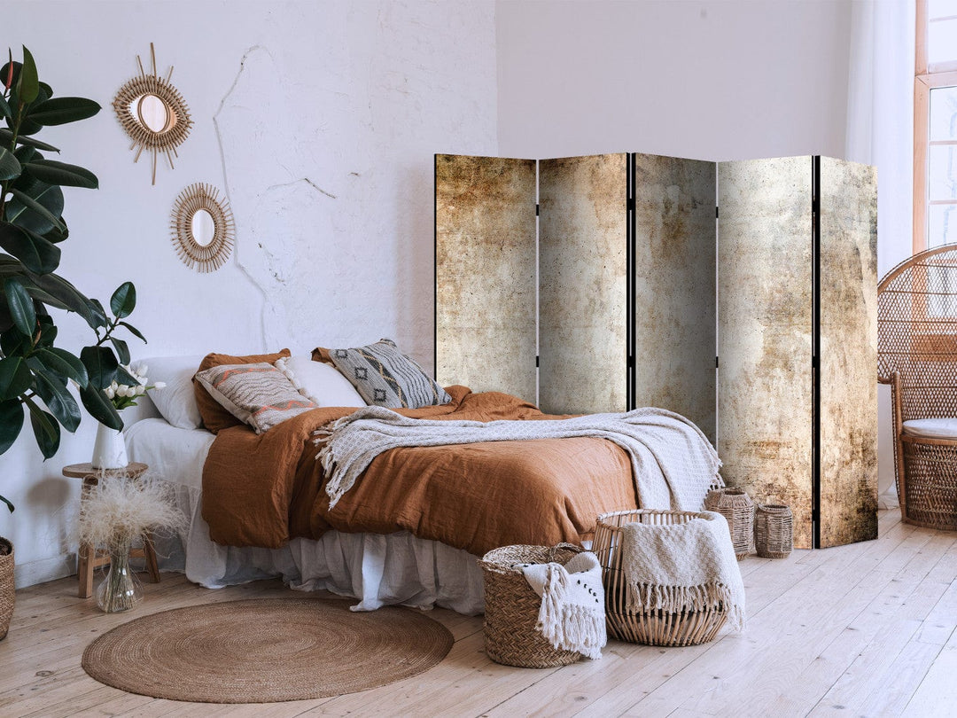 Aizslietnis - Rūsas tekstūra - abstrakcija pasteļbrūnos toņos, 225x172 cm ART