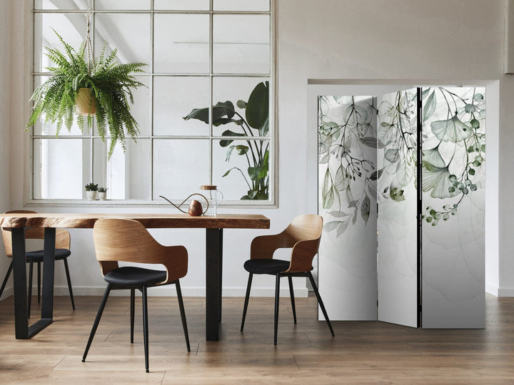 Aizslietnis un telpas sadalītājs - Zaļās lapas, 135x172 cm ART