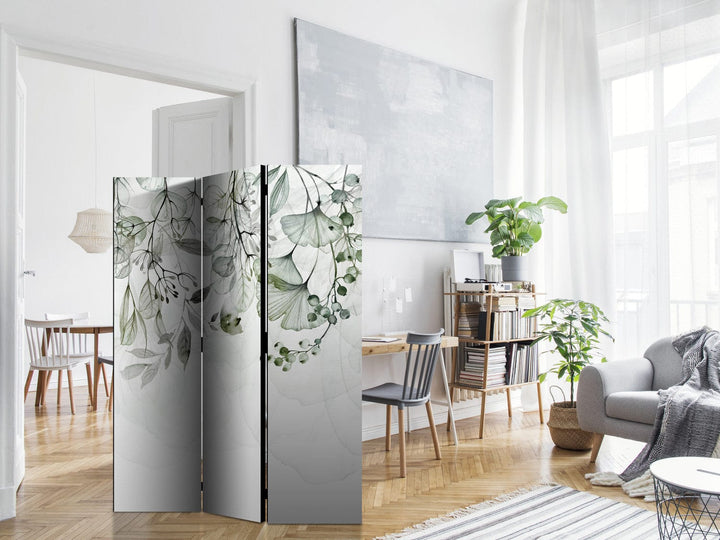 Aizslietnis un telpas sadalītājs - Zaļās lapas, 135x172 cm ART