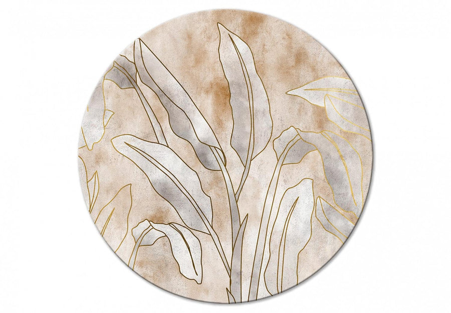 Apaļa glezna (Deluxe) - Banānu lapas - 148695 G-ART