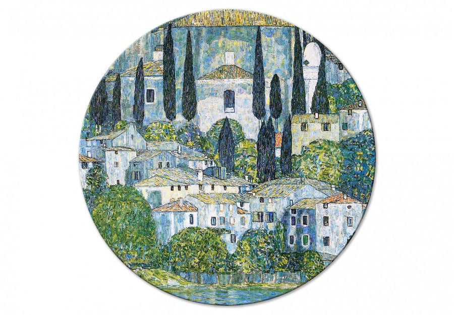 Apaļa glezna (Deluxe) - Kasones baznīca, Gustavs Klimts - 148734 G-ART