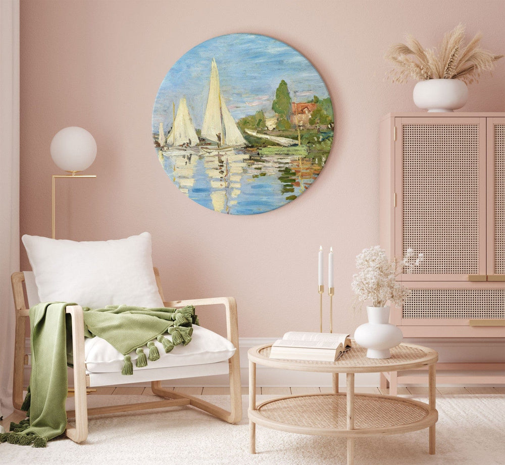 Apaļa glezna (Deluxe) - Regate Argenteilā, Klods Monē - 148746 G-ART