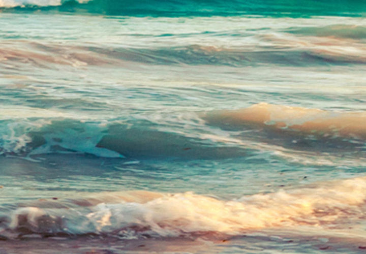 Apaļa glezna (Deluxe) - Saulriets virs jūras - 148724 G-ART