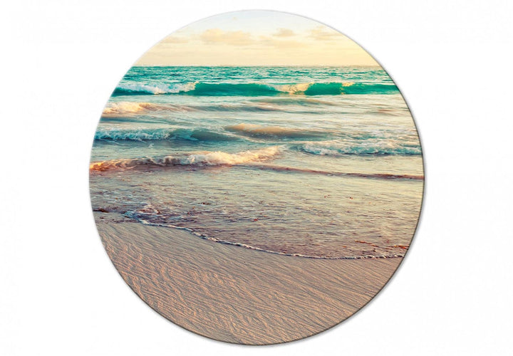 Apaļa glezna (Deluxe) - Saulriets virs jūras - 148724 G-ART