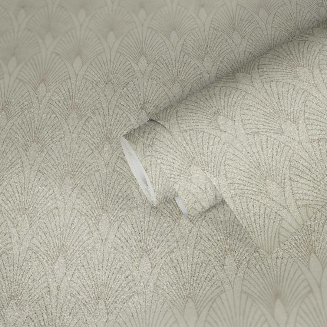 Art Deco tapetes glamūra stilā -  krēmkrāsas toņos AS 374271 AS Creation