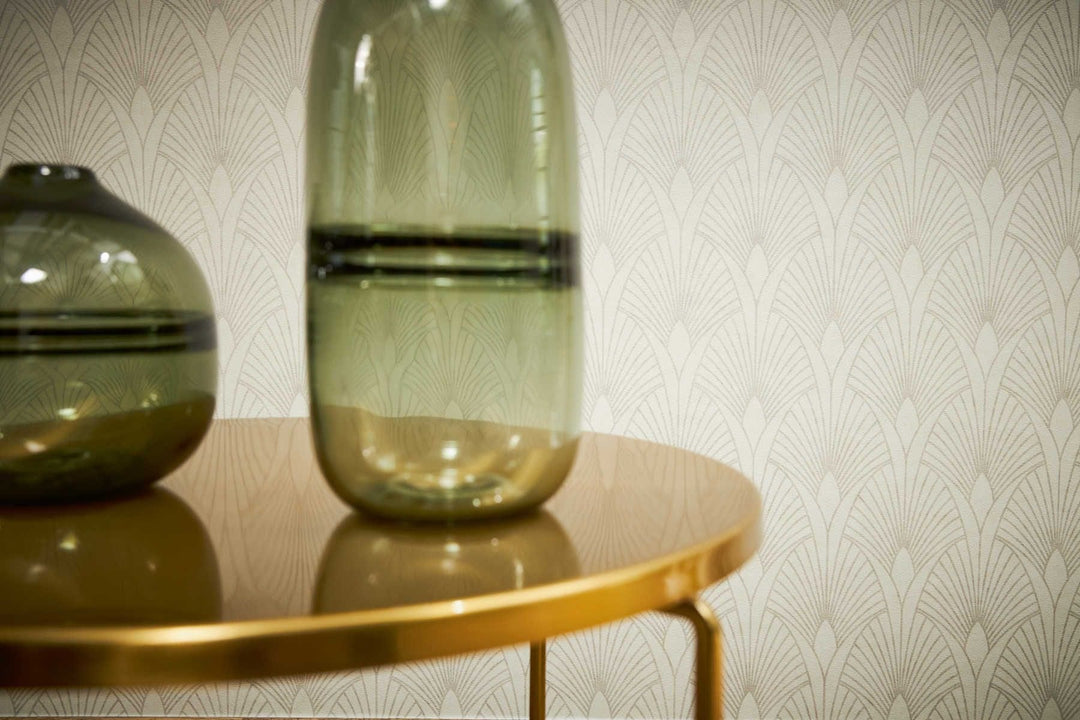 Art Deco tapetes glamūra stilā -  krēmkrāsas toņos AS 374271 AS Creation