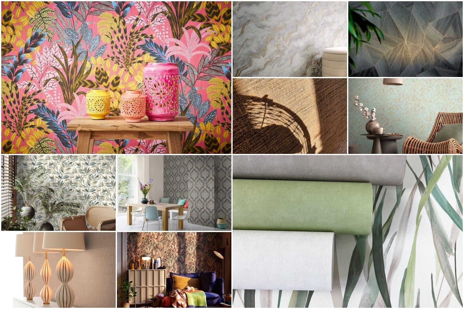 Dažādas vācu tapetes – ātra piegādi – idejas interjeram