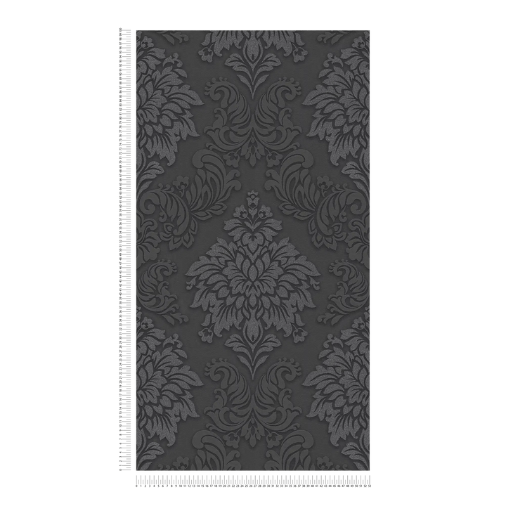 Tapetes guļamistabai - Melnas baroka stilā ar spīdumu, AS 368984 AS Creation