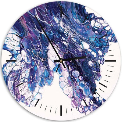 Dekoratīvais sienas pulkstenis Tumši zils marmors Home Trends