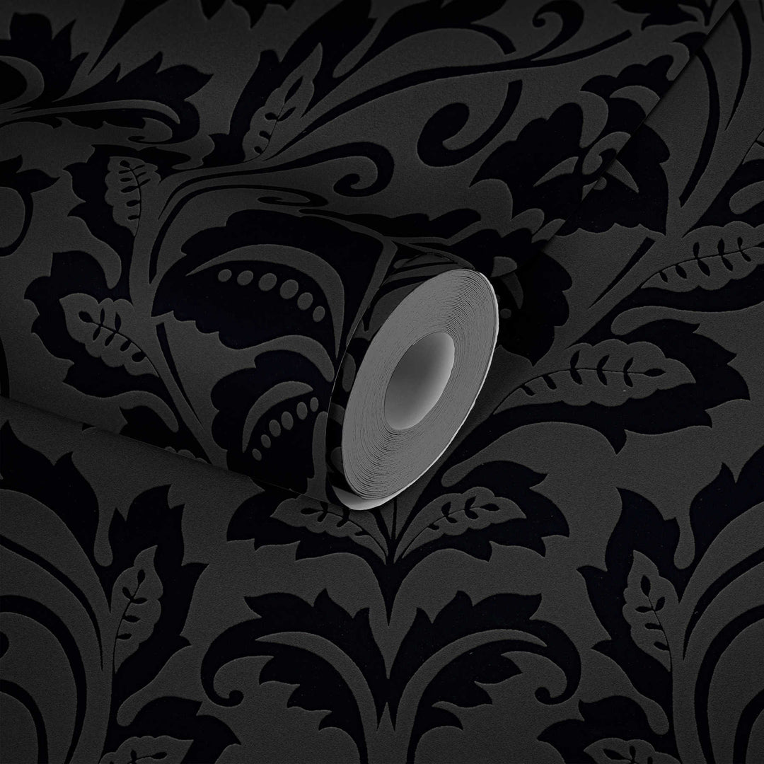 Tapetes Baroka stilā AS Creation 2554-26 melnā krāsā AS Creation