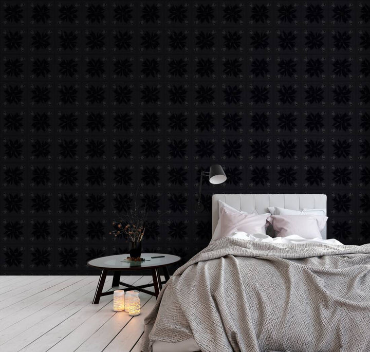 Dizaina tapetes Karl Lagerfeld ar rakstu melnā krāsā, 378453 AS Creation