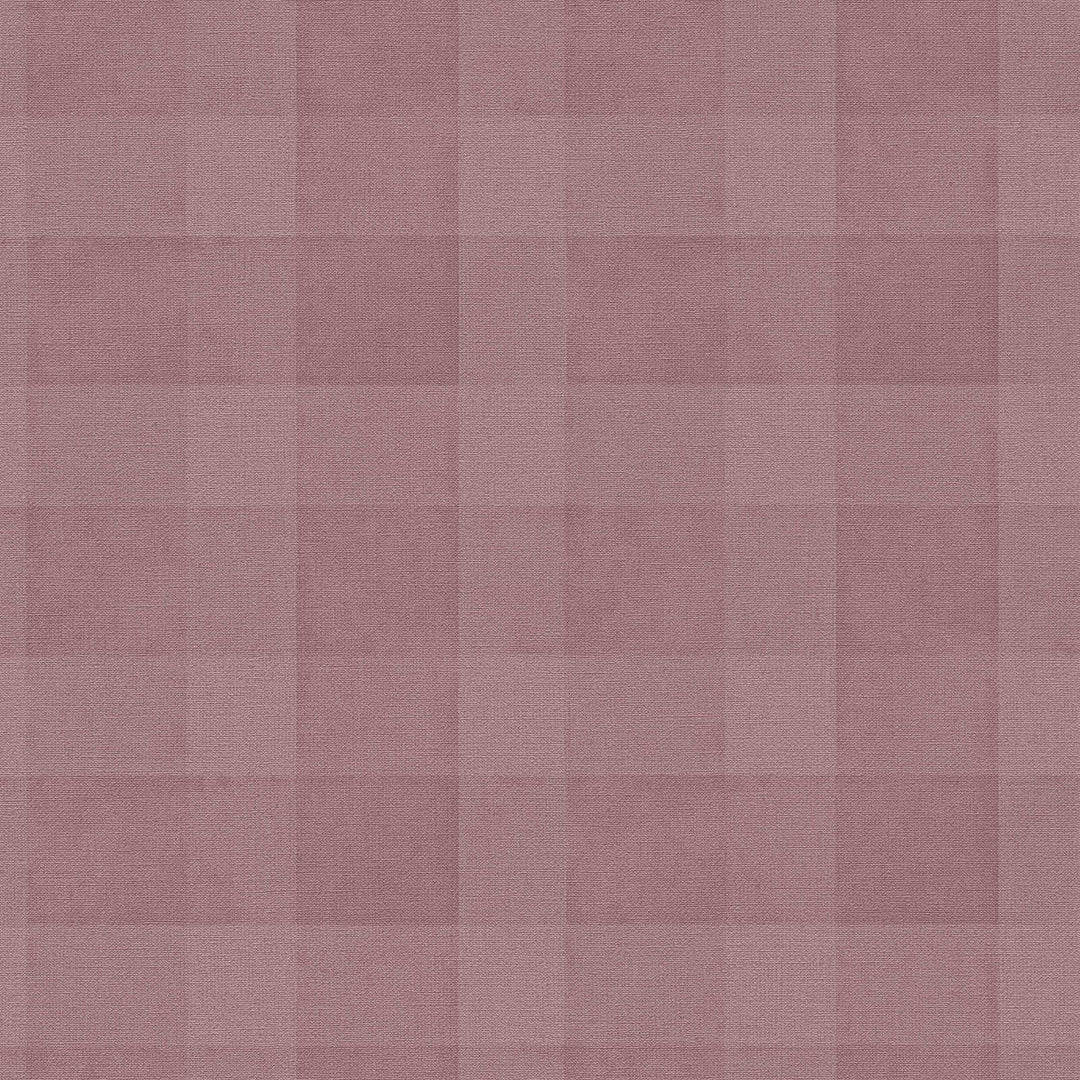 Ekoloģiskas tapetes ar rūtainu rakstu, bez PVC: violetas, 386645 AS Creation