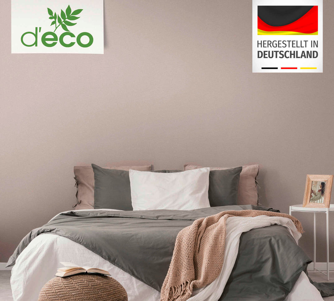 Ekoloģiskas vienkrāsainas tapetes, bez PVC: brūnos toņos - 386668 AS Creation