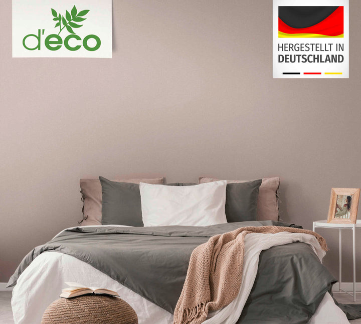 Ekoloģiskas vienkrāsainas tapetes, bez PVC: brūnos toņos - 386668 AS Creation