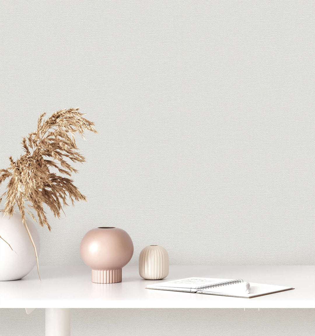 Ekoloģiskas vienkrāsainas tapetes, bez PVC: pelēkā krāsā - 376036 AS Creation