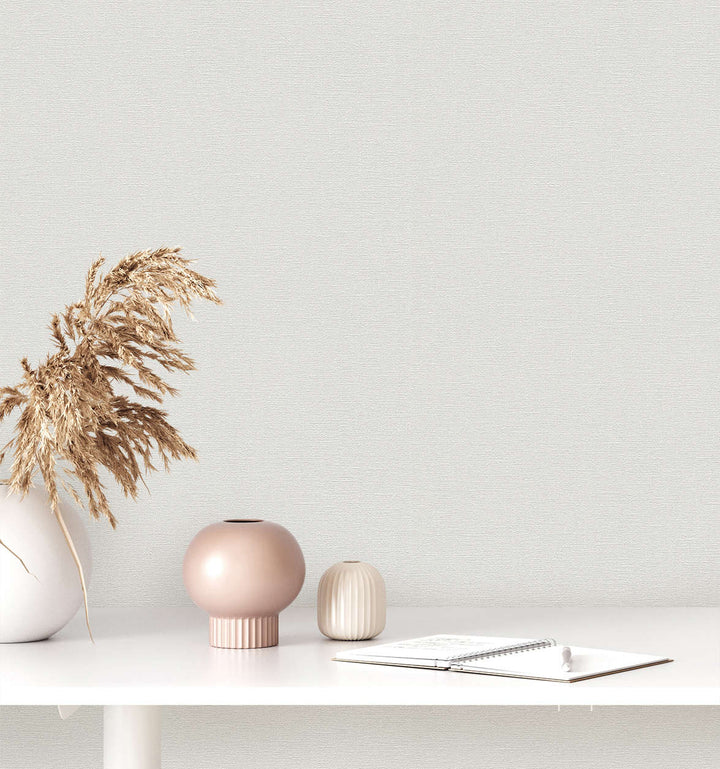 Ekoloģiskas vienkrāsainas tapetes, bez PVC: pelēkā krāsā - 376036 AS Creation