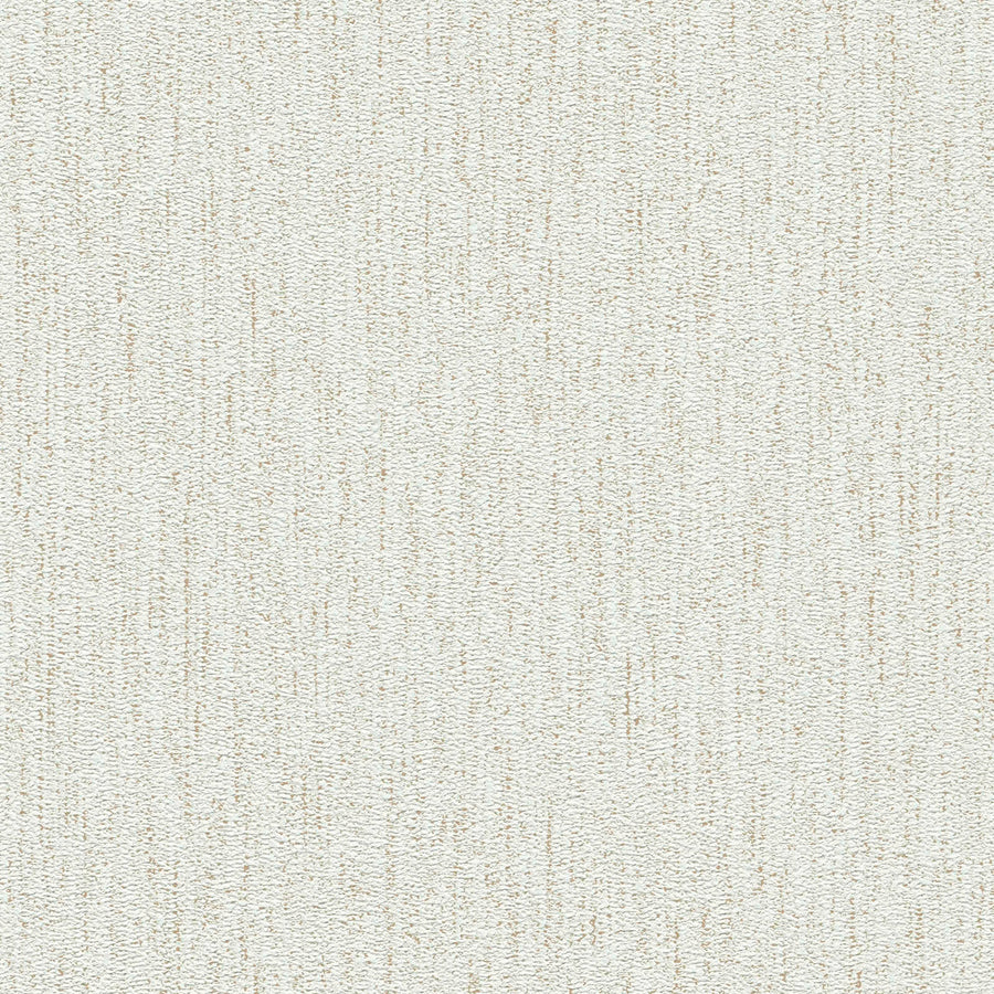 Flizelīna tapetes ar auduma struktūru - baltā un zeltā krāsā, 390265 AS Creation