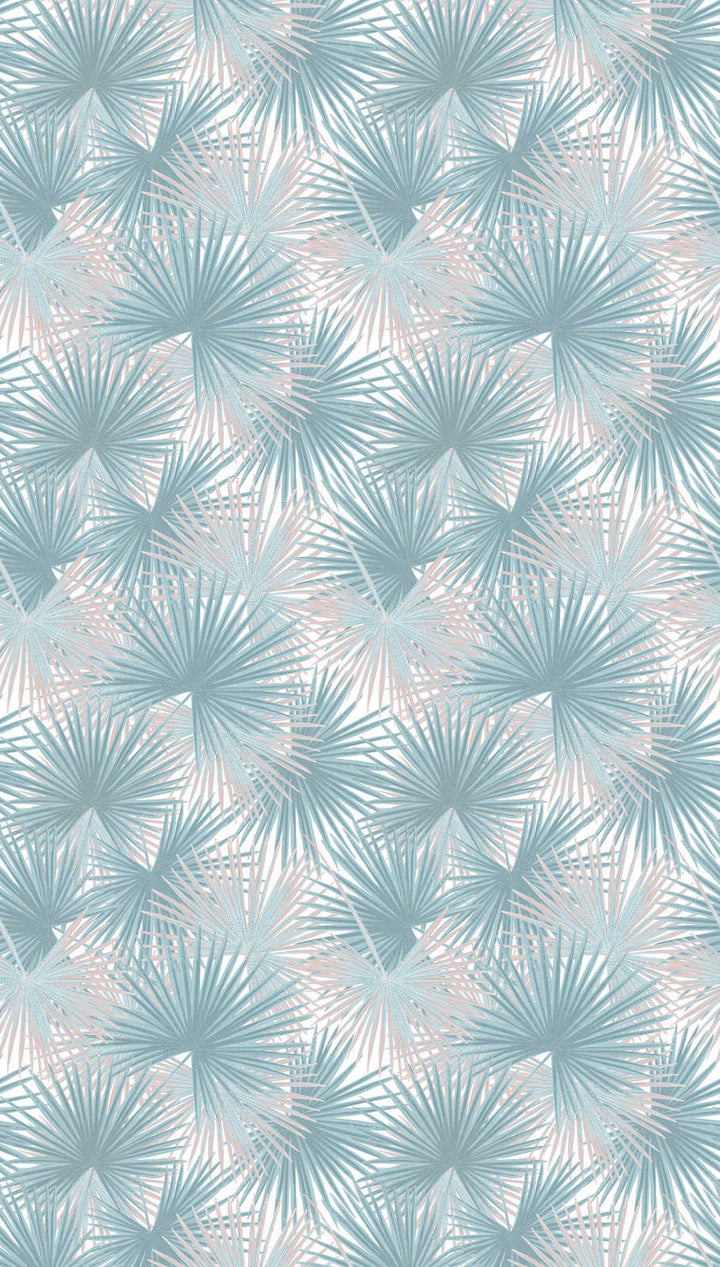 Flizelīna tapetes ar lielām lapām zilos toņos - 1375243 AS Creation