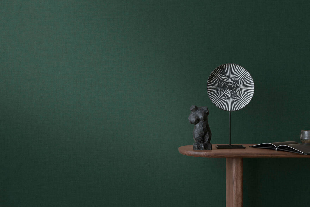 Flizelīna tapetes ar tekstila struktūru  egles skujas krāsā AS 379533 AS Creation