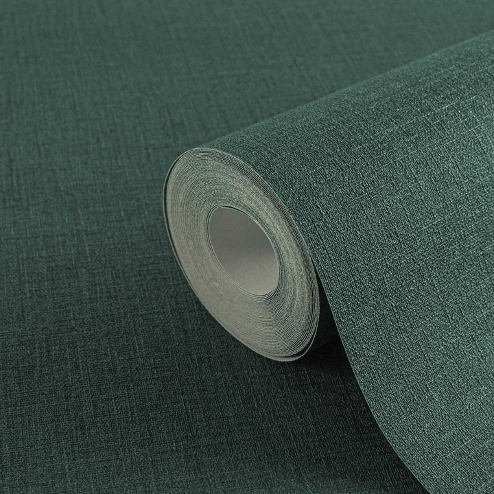 Flizelīna tapetes ar tekstila struktūru  egles skujas krāsā AS 379533 AS Creation