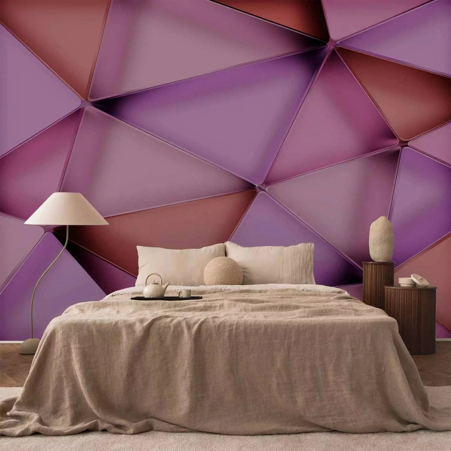 Fototapetes 3D - Mūsdienīga kompozīcija violetos toņos, 135538 Tapetenshop.lv