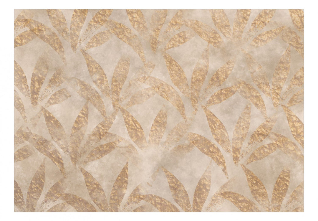 Fototapetes - Abstrakcija ar ziedu motīvu uz bēša fona - 138164 G-ART