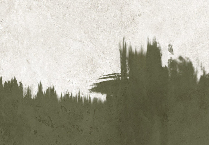 Fototapetes - divu toņu kompozīcija baltā un zaļā krāsā - 138168 G-ART