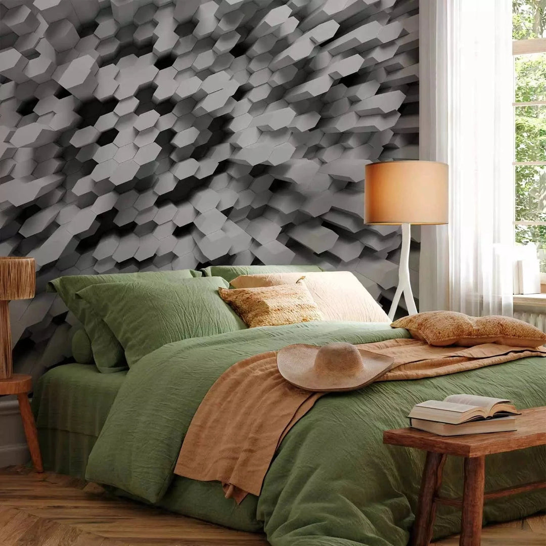 Fototapetes - Abstrakta kompozīcija no ģeometriskām figūrām, 135785 Tapetenshop.lv