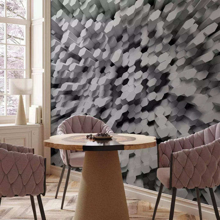 Fototapetes - Abstrakta kompozīcija no ģeometriskām figūrām, 135785 Tapetenshop.lv