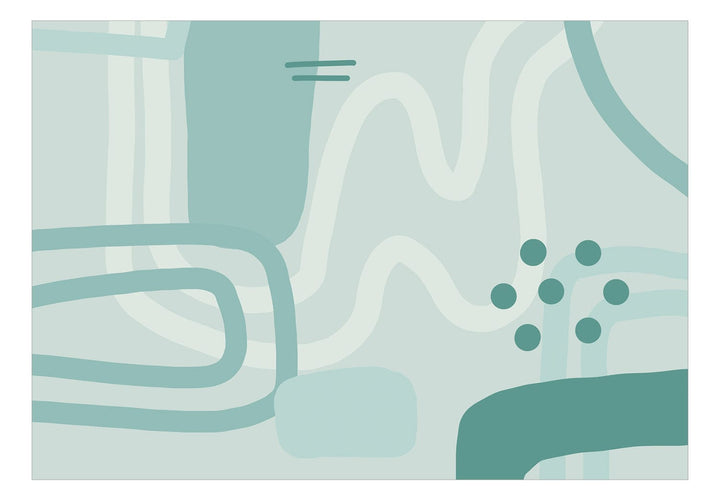 Fototapetes - Abstraktas formas zilos toņos - 142543 G-ART