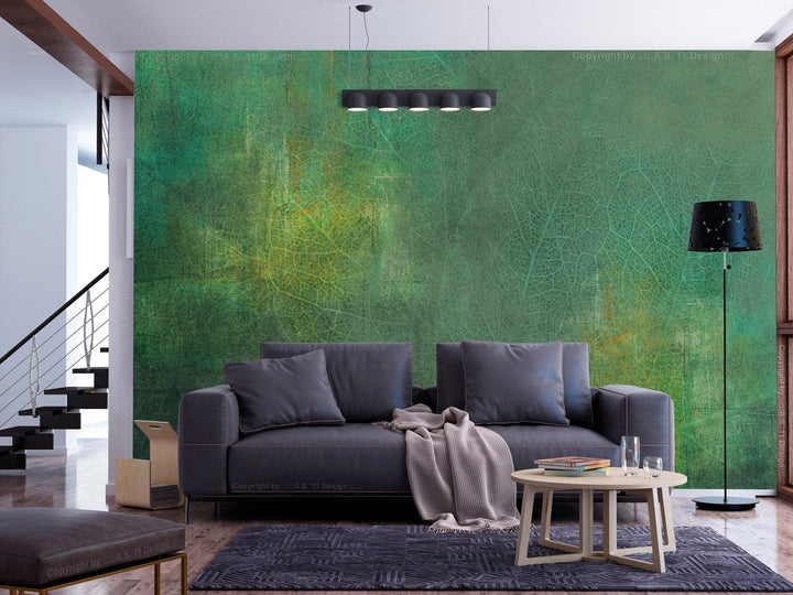 Fototapetes - Abstraktas zaļās lapas - 138474 G-ART