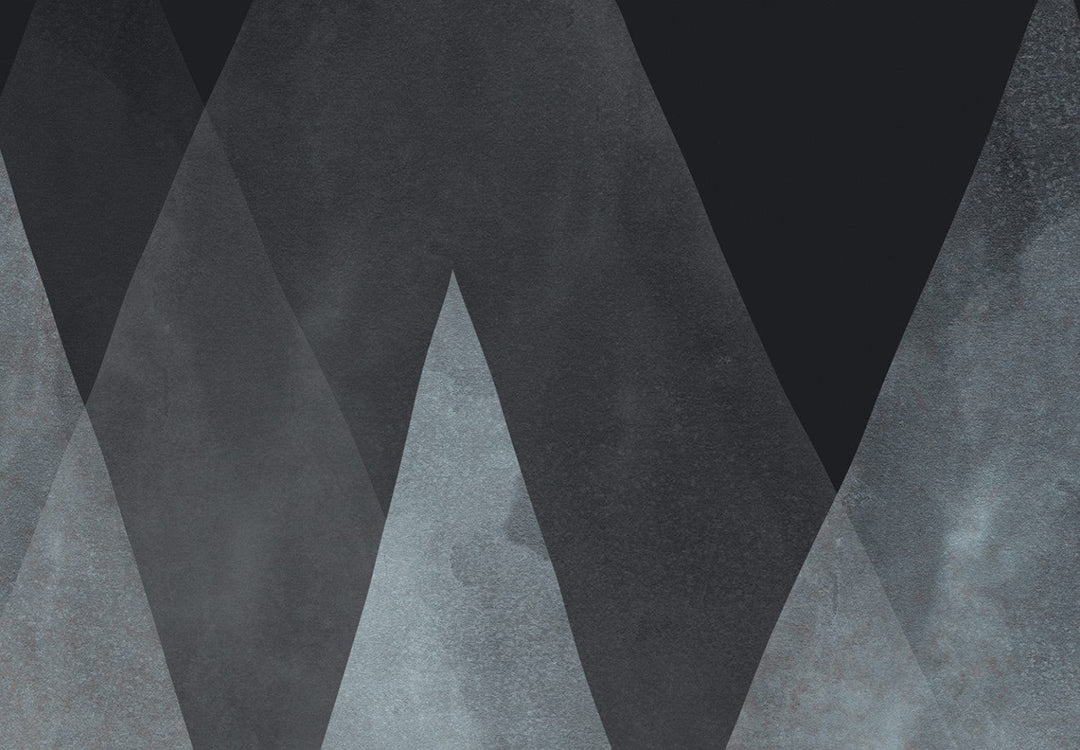 Fototapetes - Ainava ar kalniem uz melna fona - 138828 G-ART