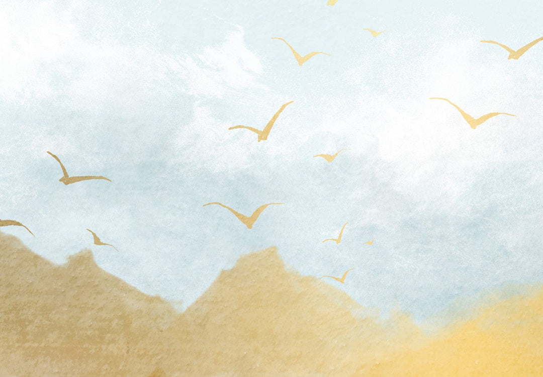 Fototapetes - Ainava ar kalnu virsotnēm un mākoņiem - 138526 G-ART