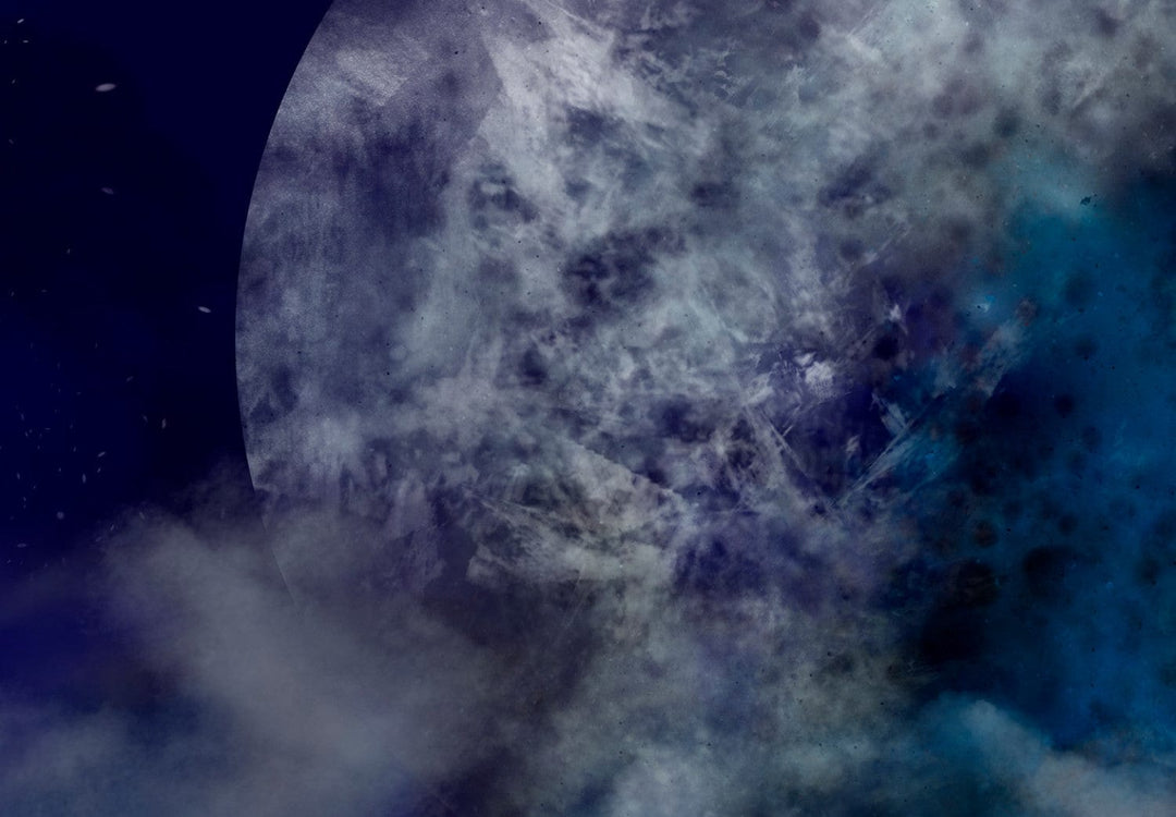 Fototapetes - Ainava ar nakts debesīm ar baltiem mākoņiem - 138290 G-ART