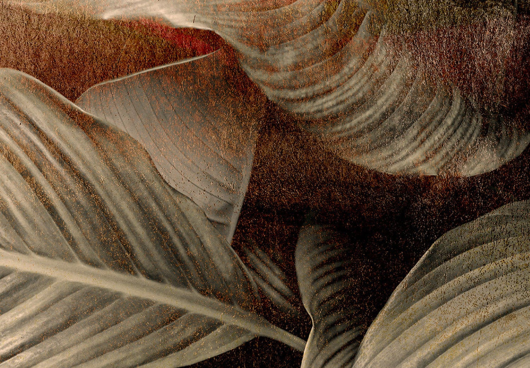 Tropiskas fototapetes - Apzeltītas lapas - 137924 G-ART