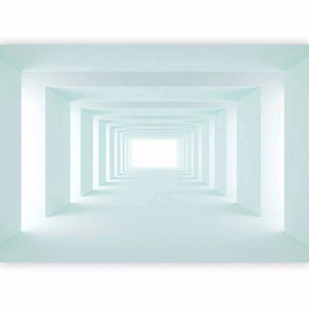 Fototapetes ar 3D optisku ilūziju gaiši zilos toņos - Atpūta, 94217 Tapetenshop.lv