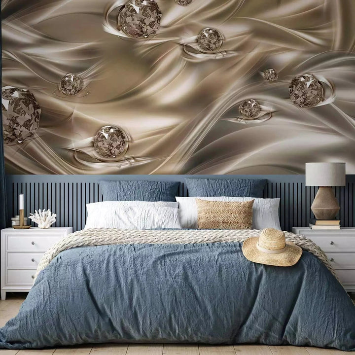 Fototapetes ar abstrakciju brūnos toņos - Samtains skūpsts - 89546 G-ART