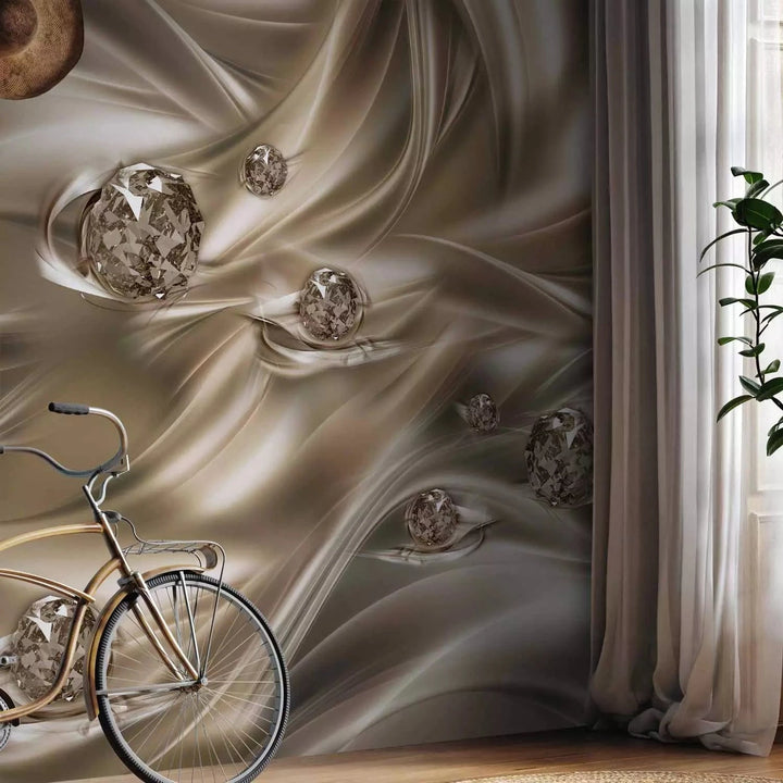 Fototapetes ar abstrakciju brūnos toņos - Samtains skūpsts - 89546 G-ART