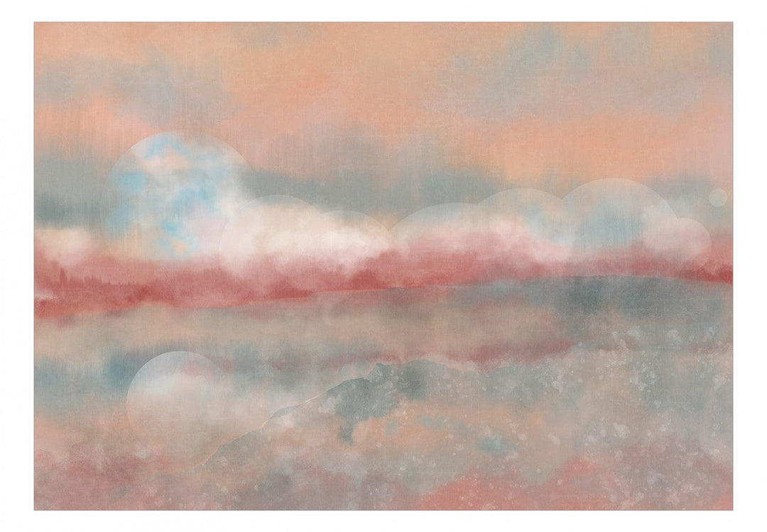 Fototapetes ar abstrakciju rozā krāsā - Rozā ainava - 137305 G-ART